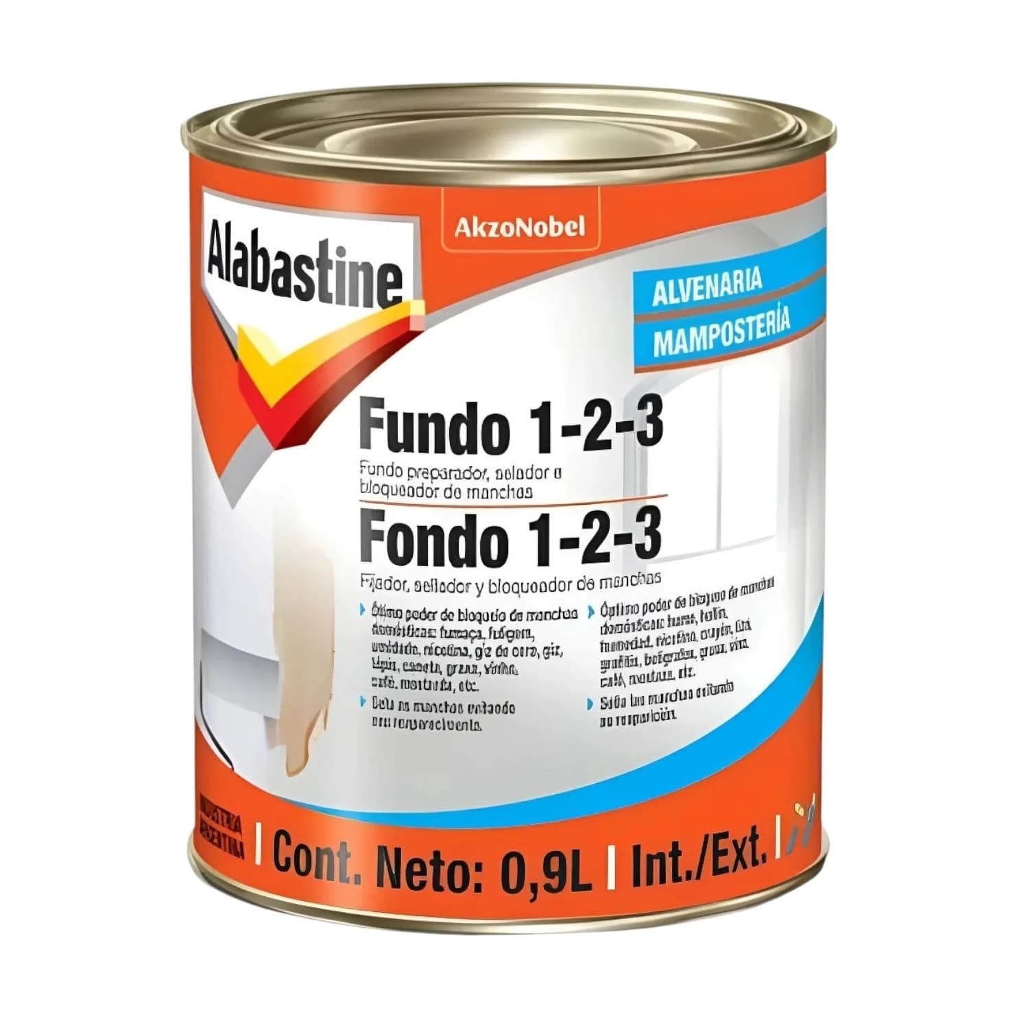 1 2 3 fondo y bloqueador manchas x3,6 lt