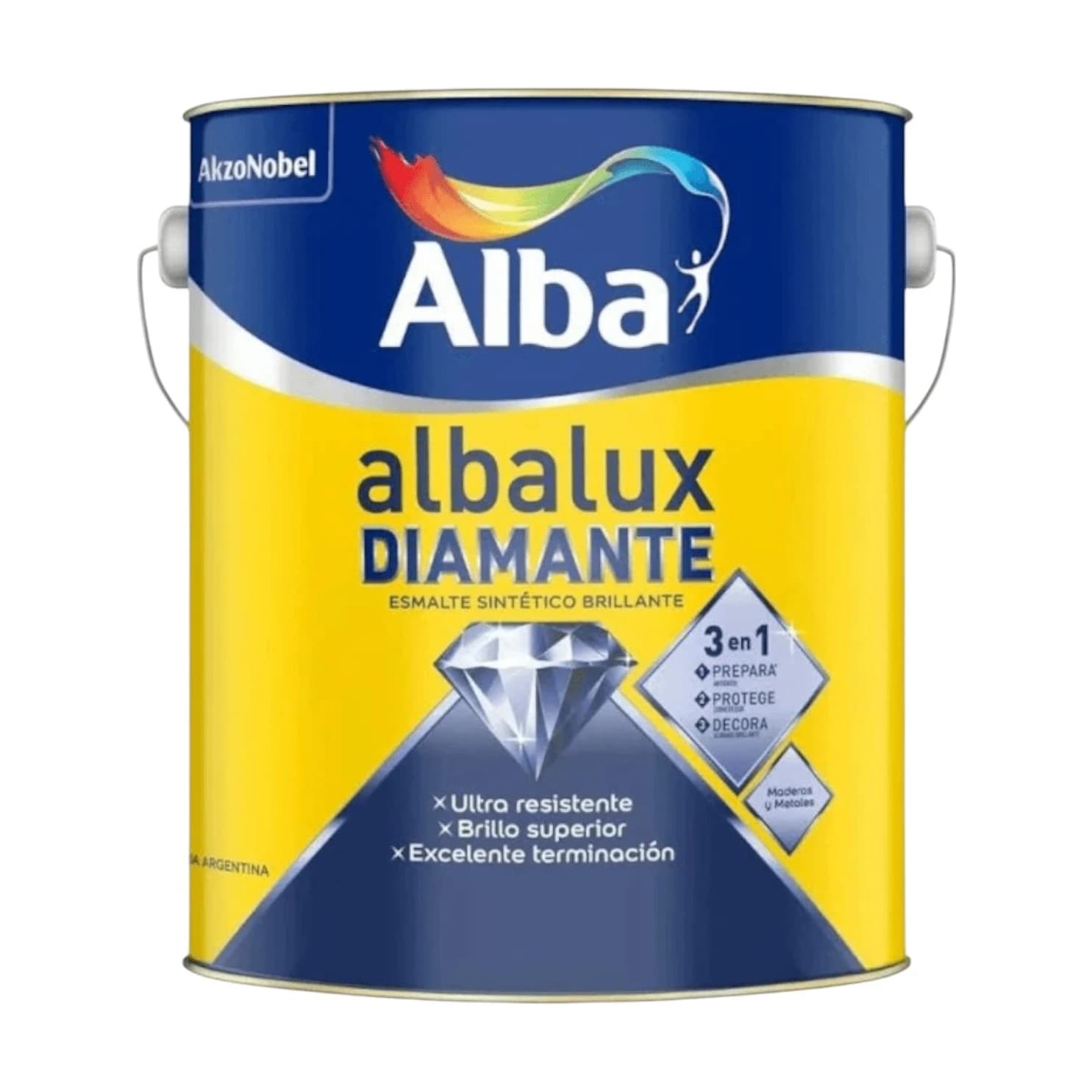 Albalux diamante 3 en 1 verde noche x4 lt