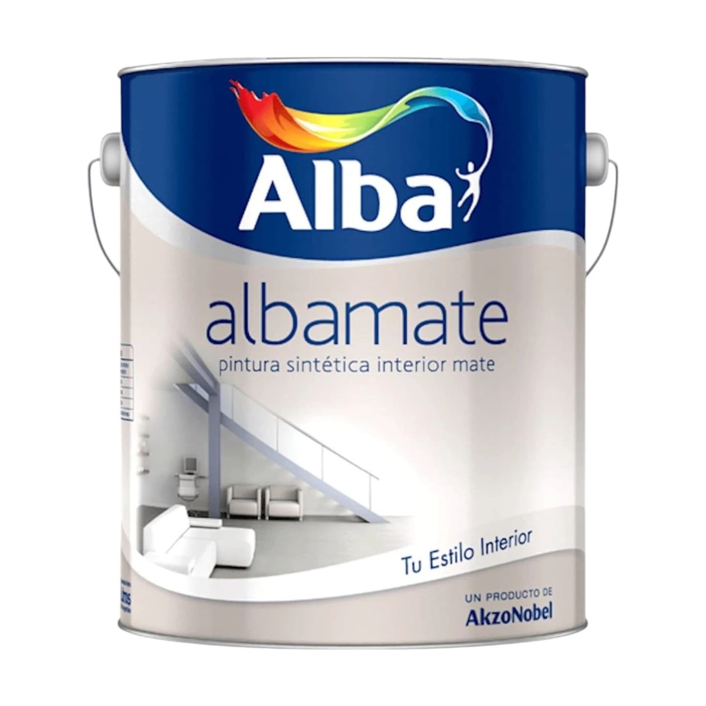 Albamate esmalte mate p/interior x4 lt