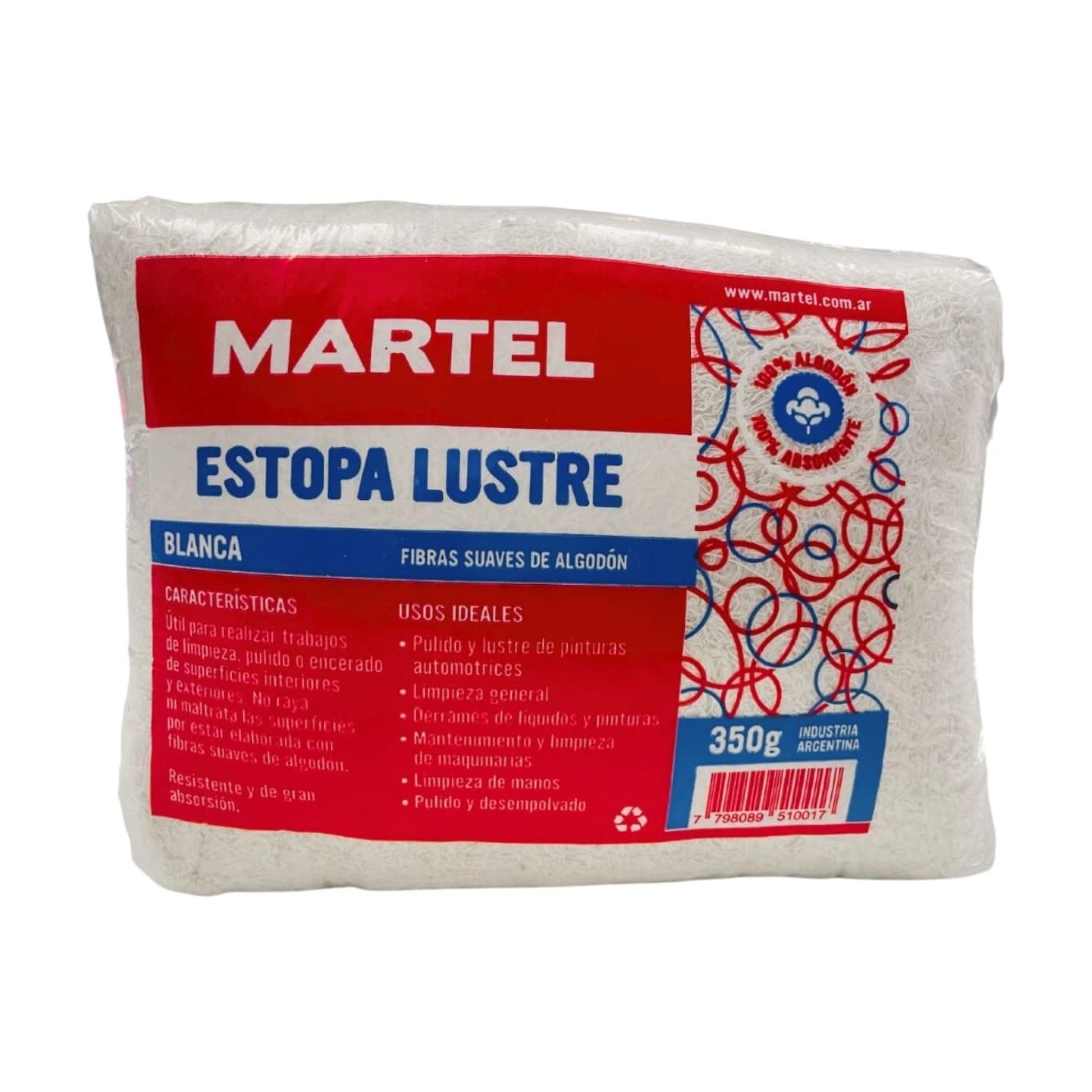 Estopa para lustre x350 gr