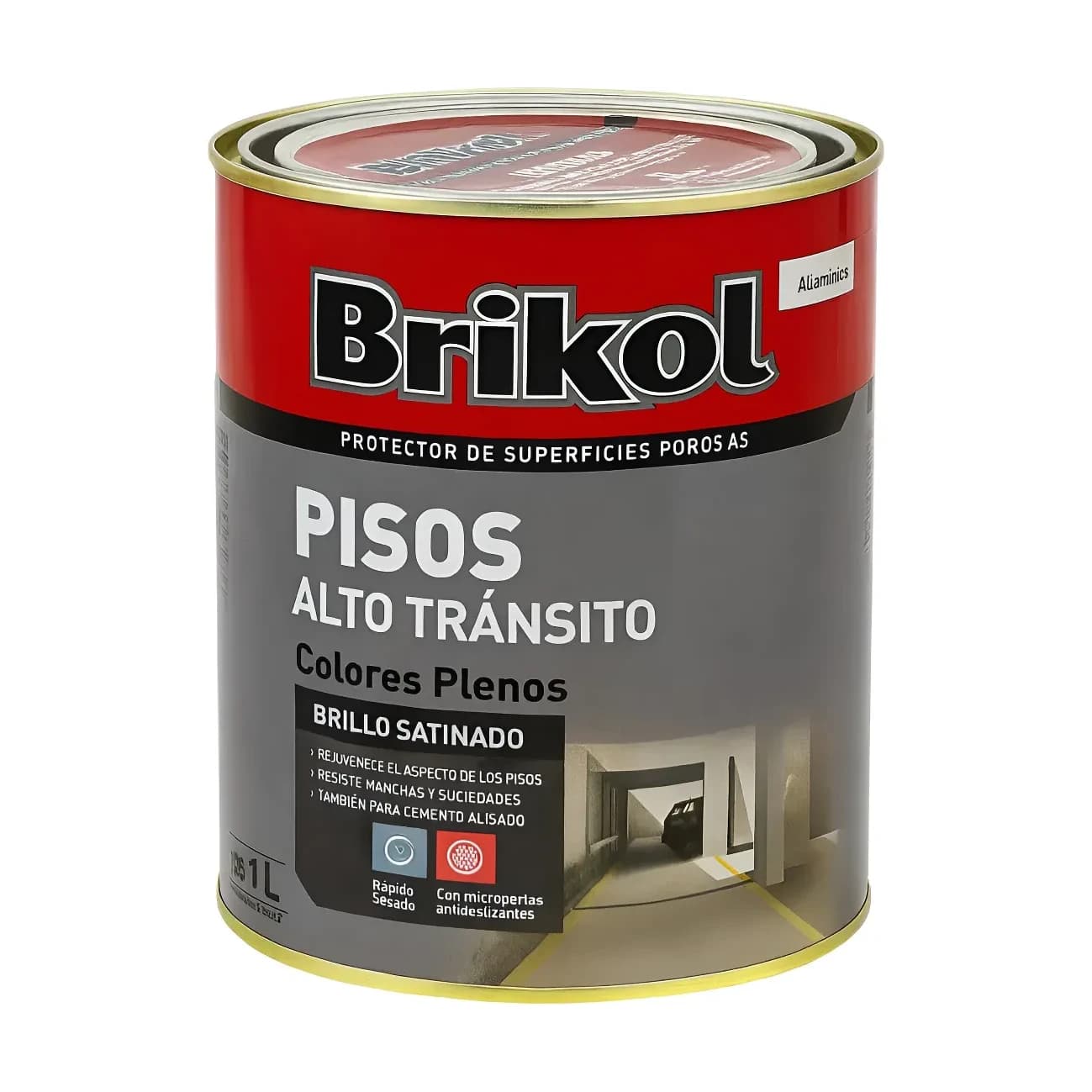 Pisos alto tránsito rojo x1 lt