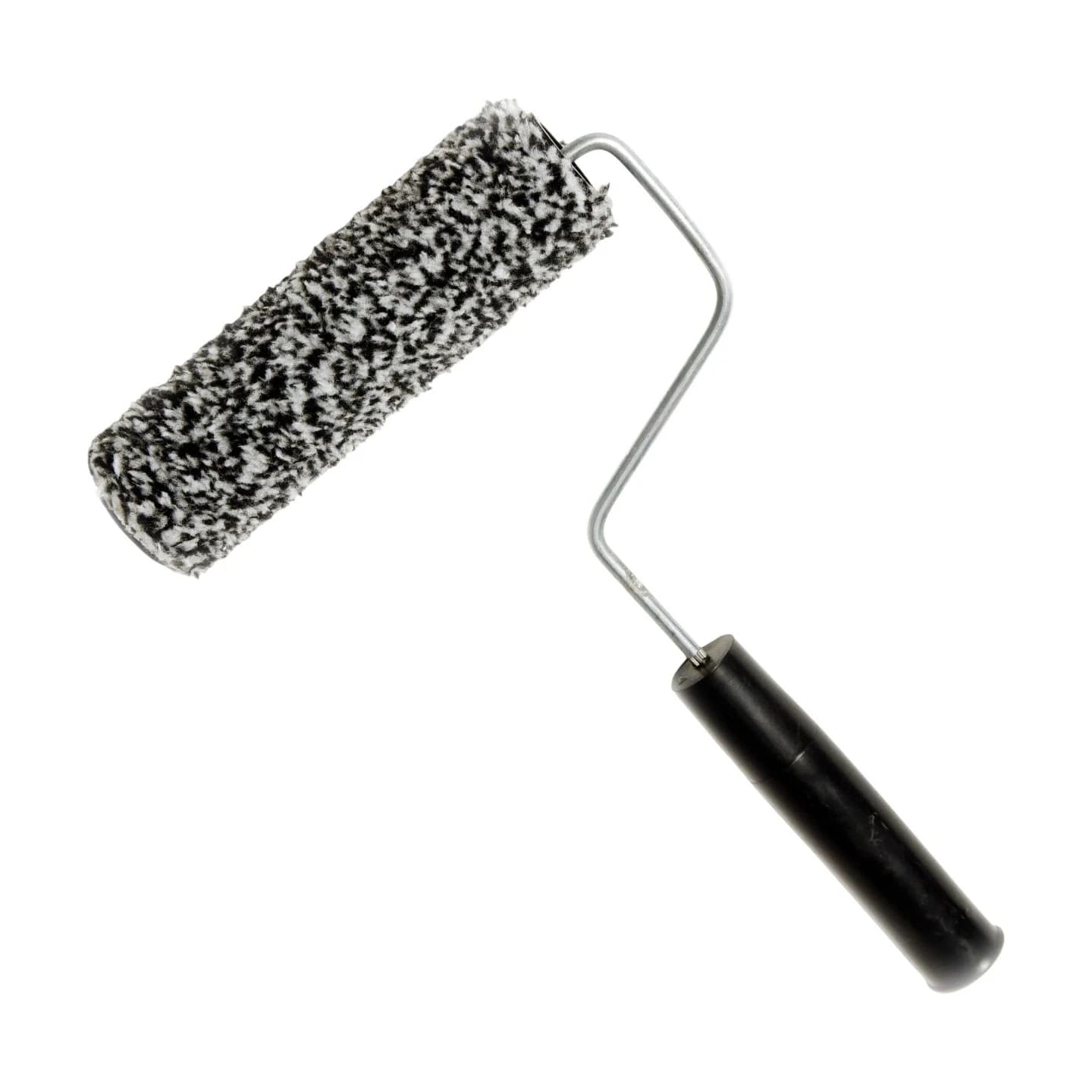 Mini rodillo pintas negras cero pelusa x1