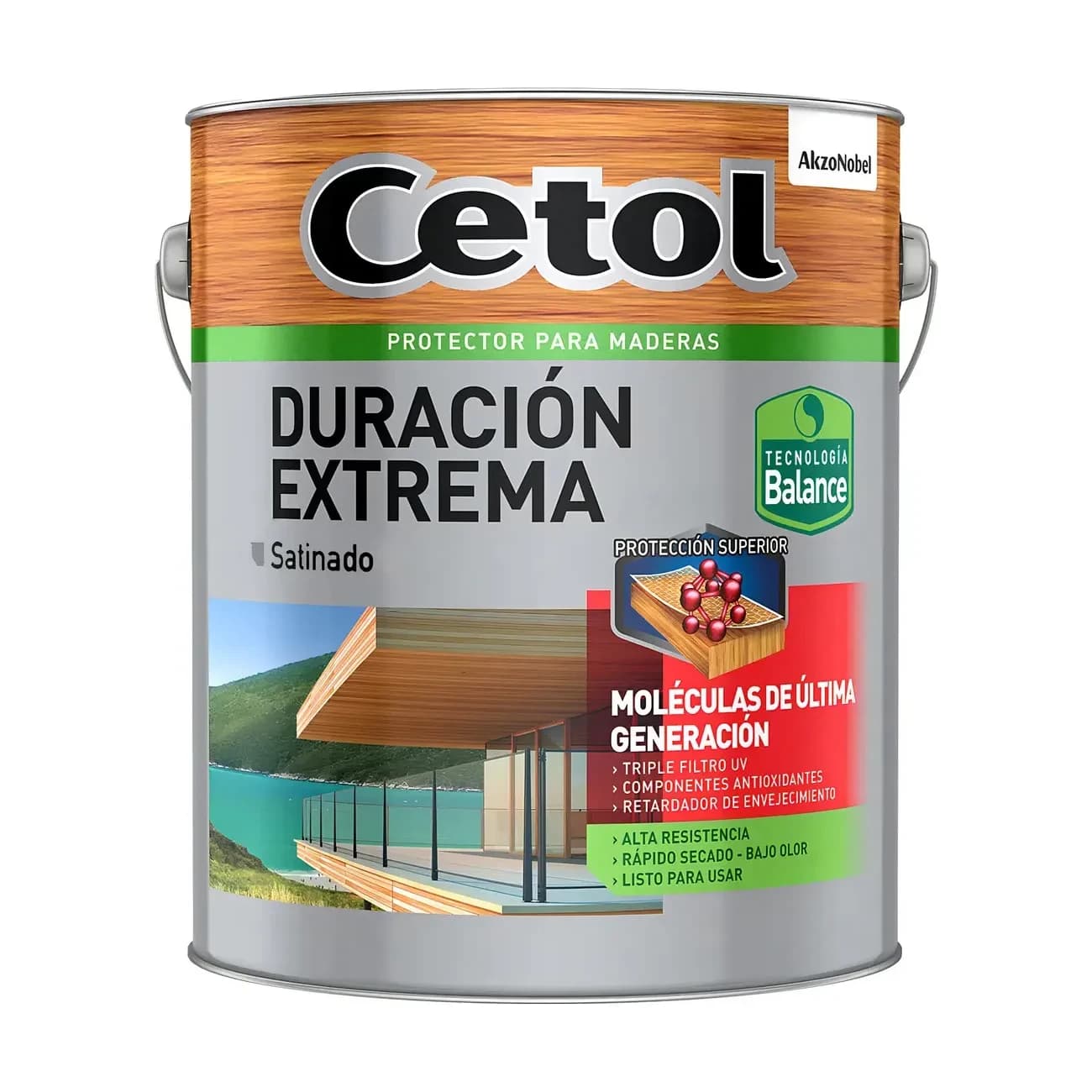 Duración extrema satinado roble x4 lt