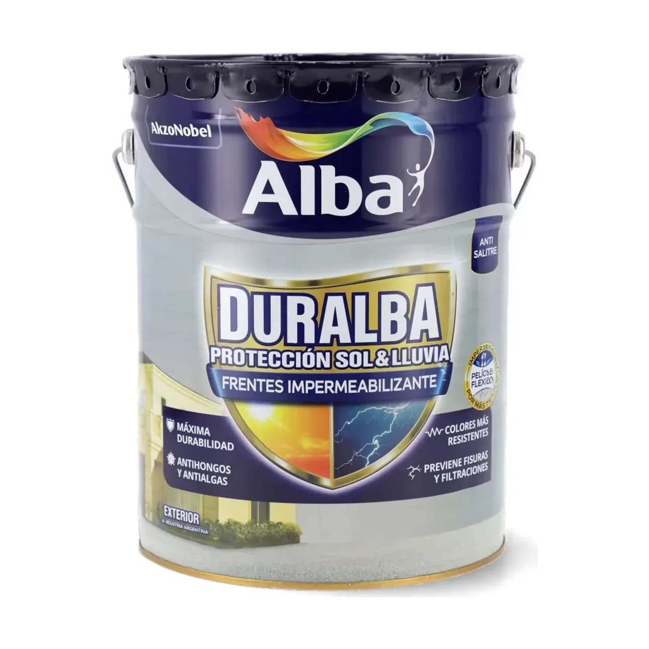 Duralba frentes látex exterior vinílico blanco x20 lt