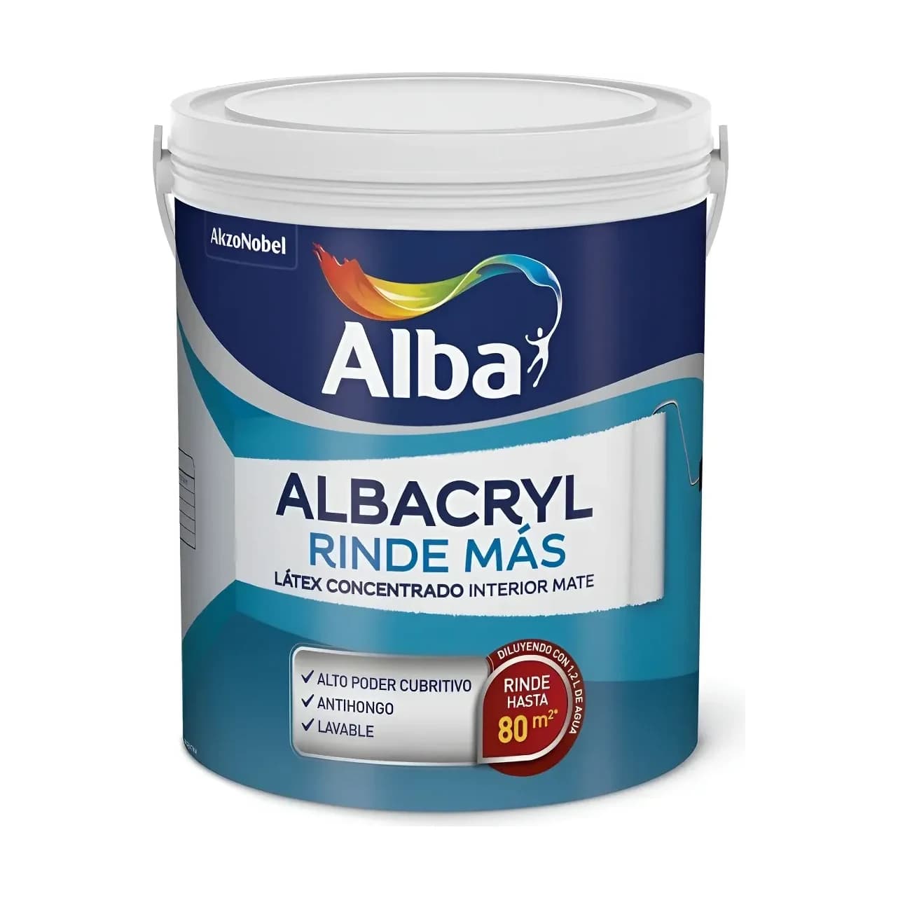 Albacryl rinde mas látex interior blanco mate x10 lt