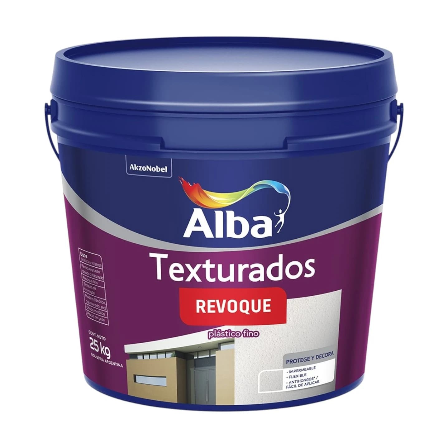 Texturados revoque plástico fino blanco x5 kg