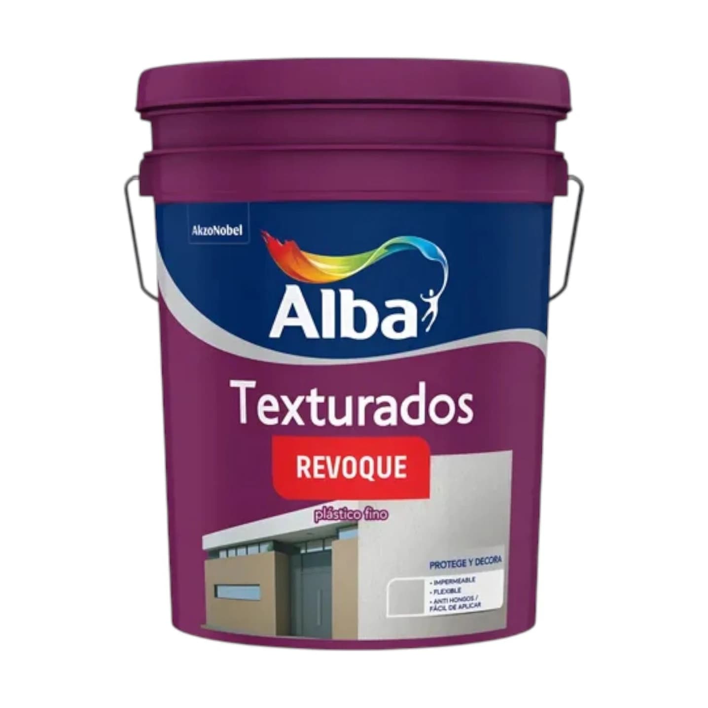 Texturados revoque plástico fino blanco x25 kg