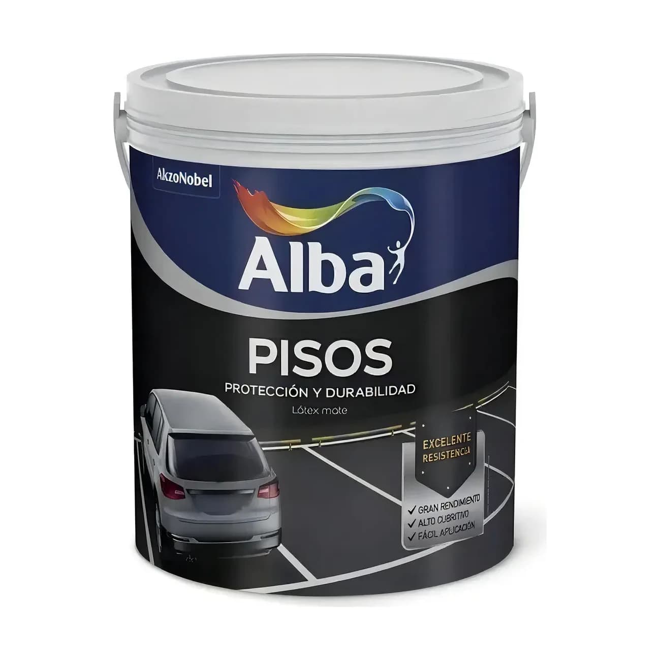 Pintura p/pisos al agua ceniza x4 lt