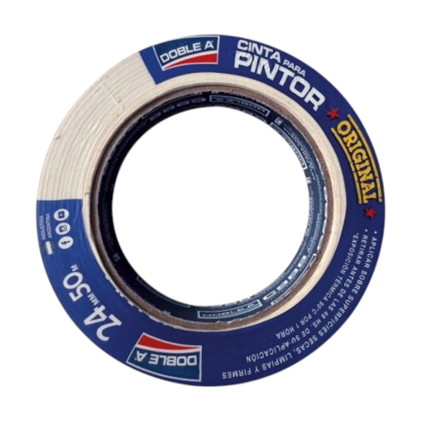 AA cinta enmascarar blanca 24 mm