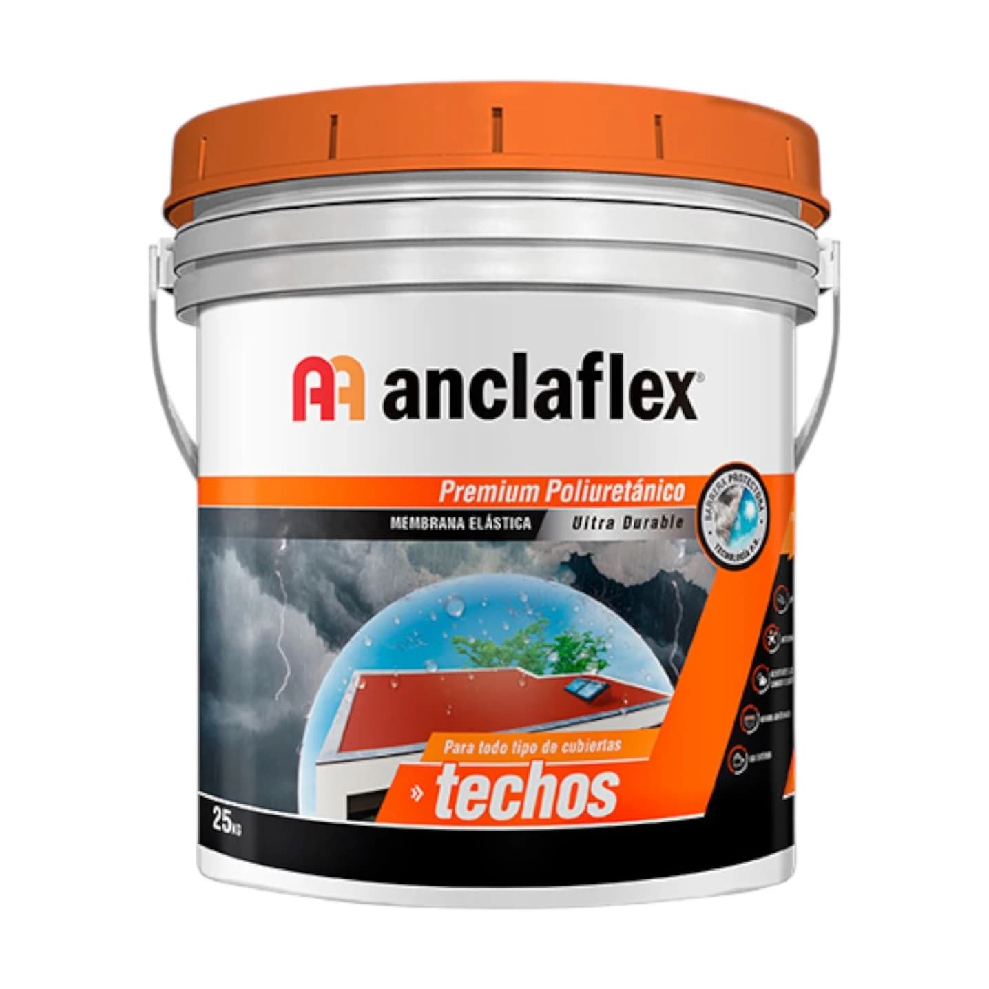 Techos poliuretánico blanco x1,25 kg