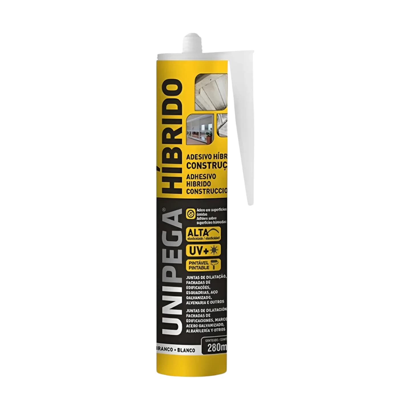Adhesivo híbrido construcción blanco x280 cc