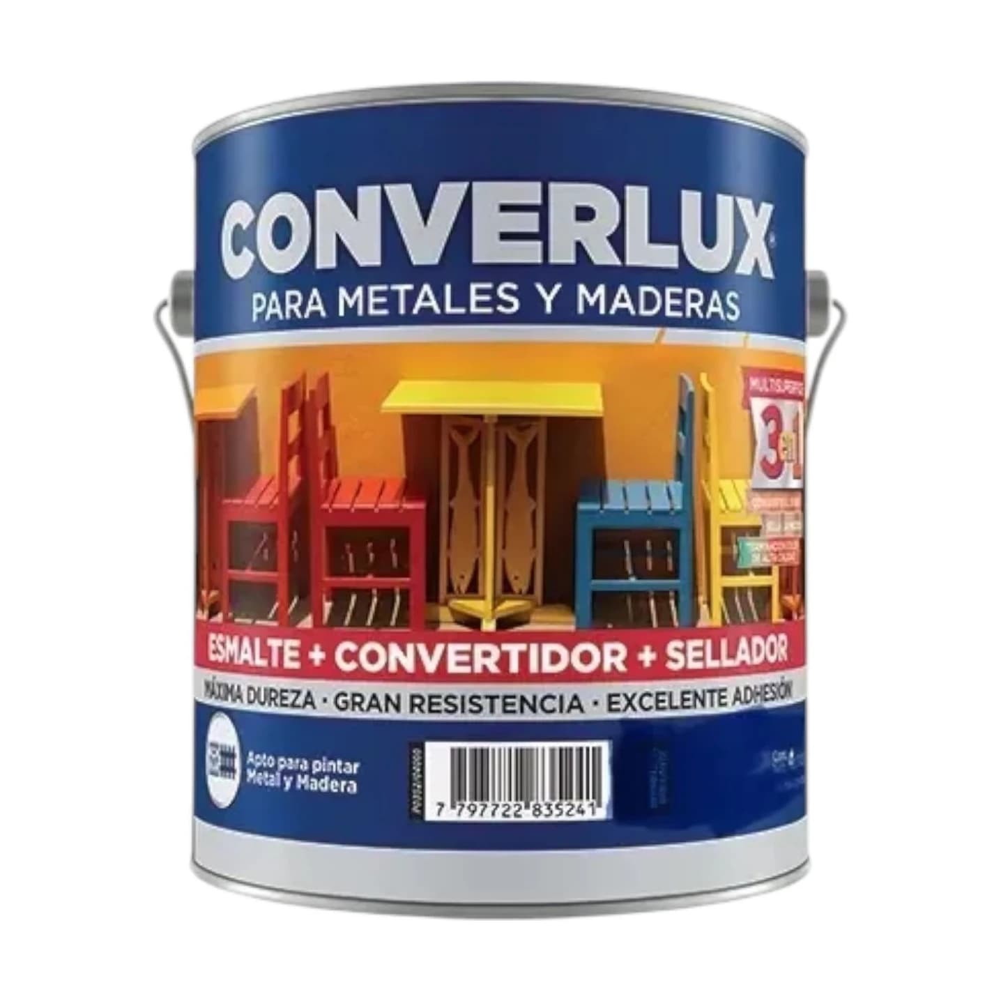 Petrilac converlux esmalte 3 en 1 azul x1 lt