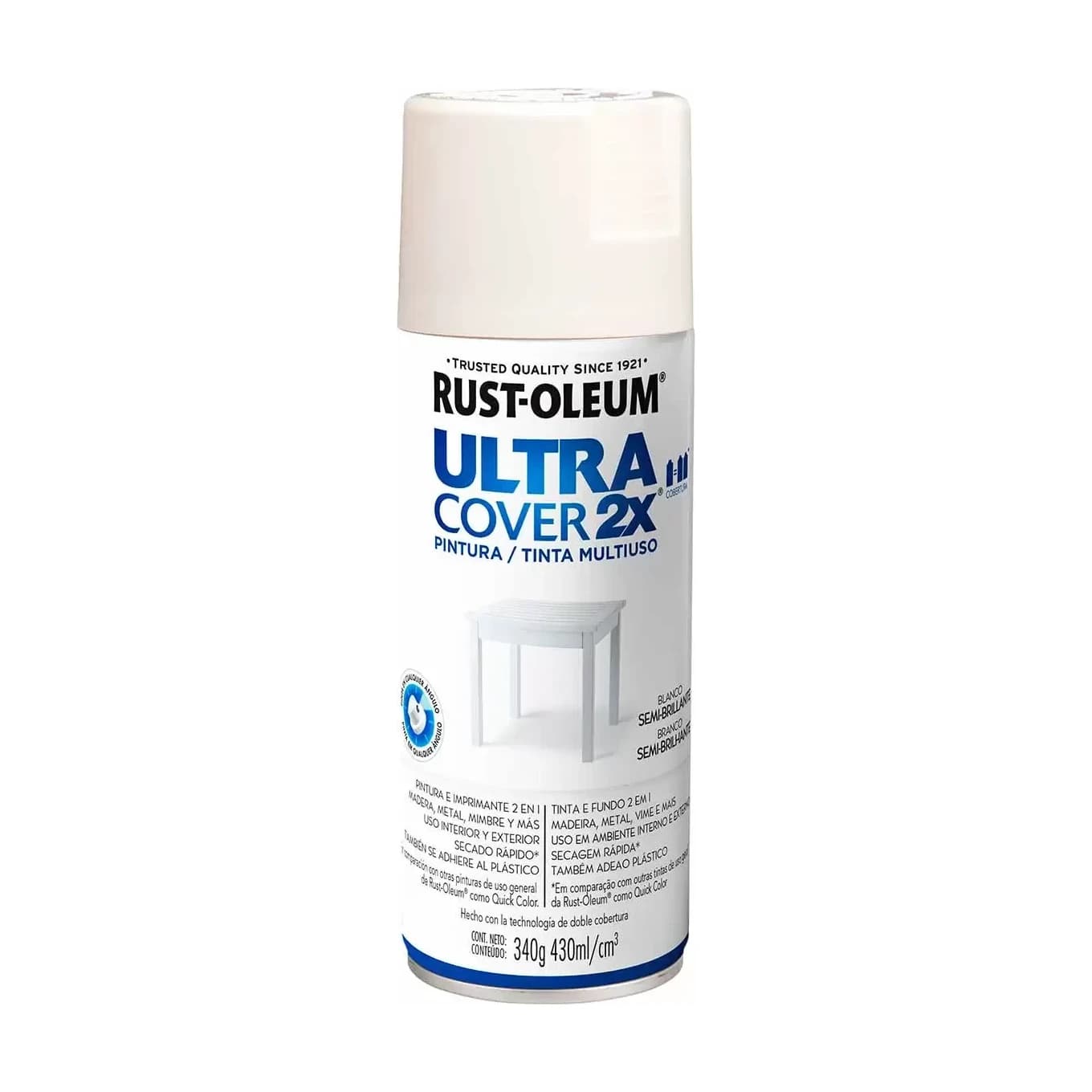 2X Ultra Cover blanco semi brill