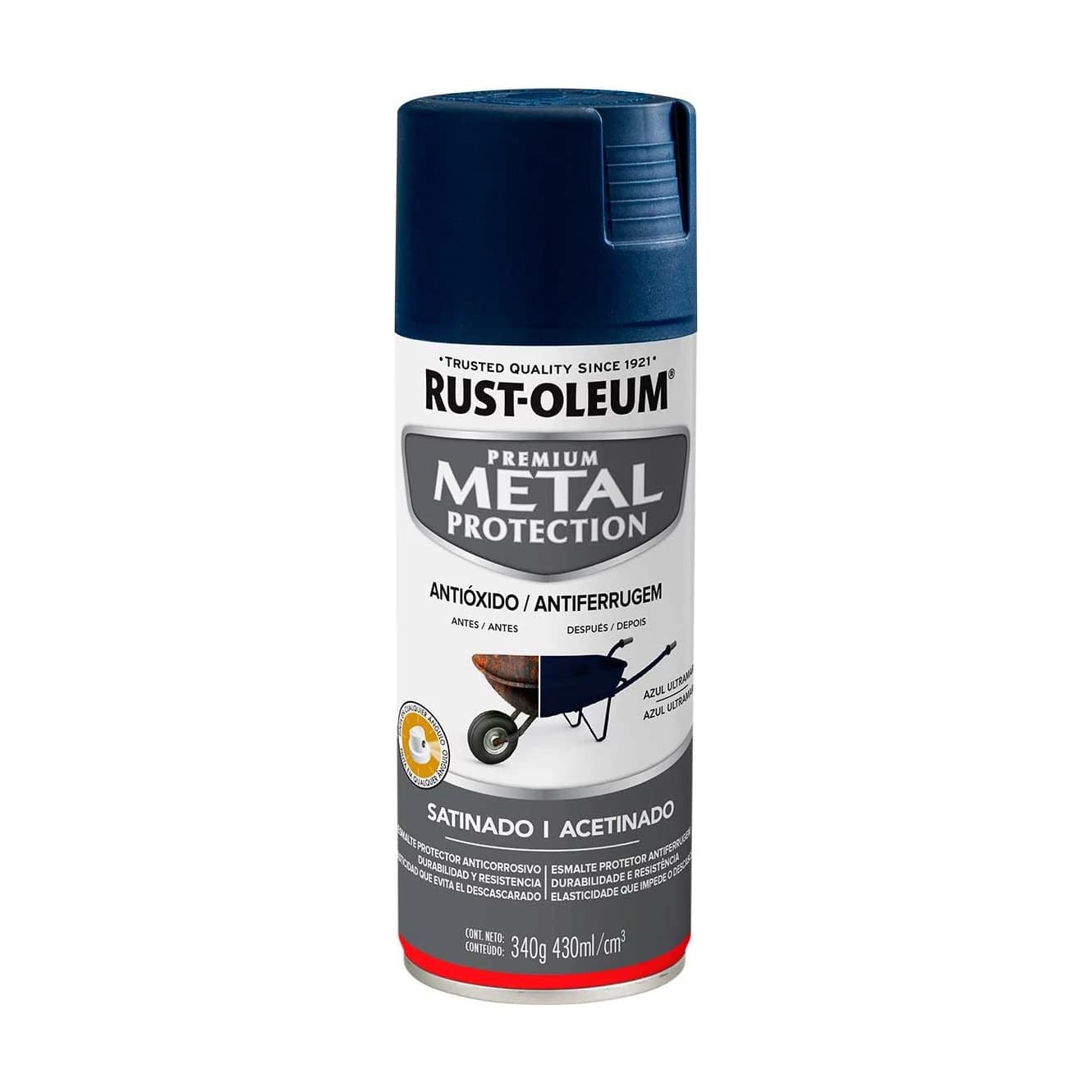 Metal protection esmalte azul ultramar