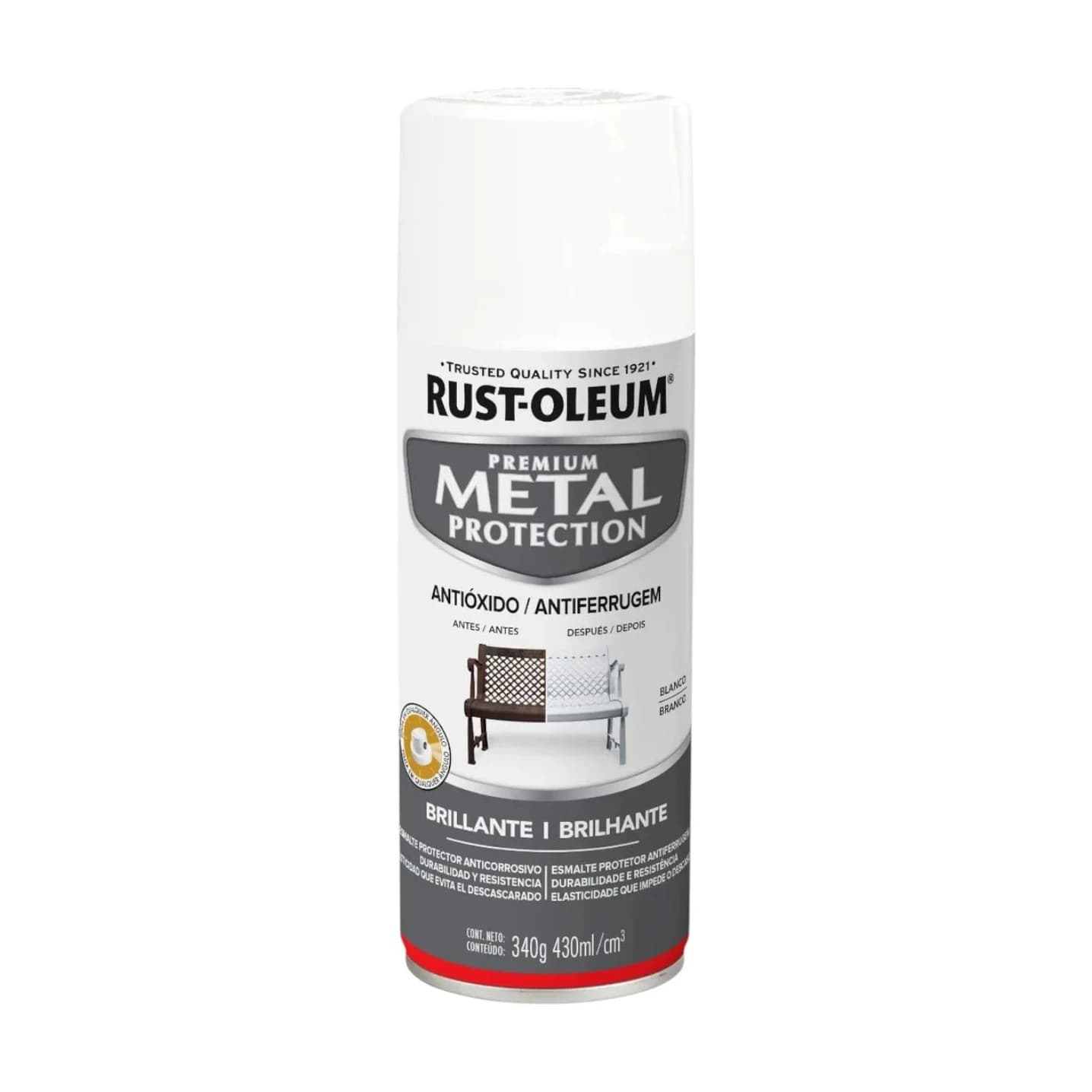 Metal protection esmalte blanco brilla