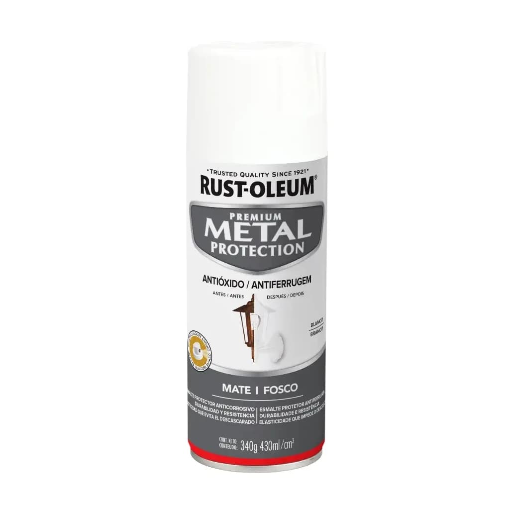 Metal protection esmalte blanco mate