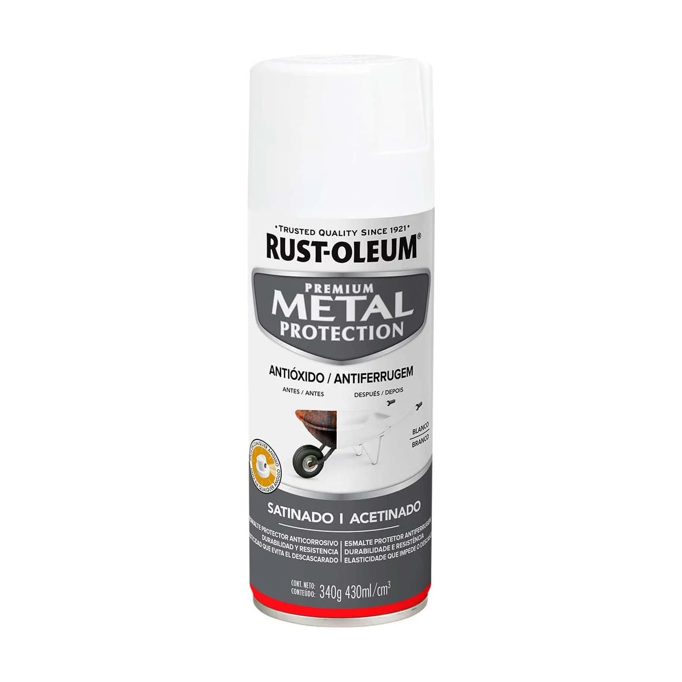 Metal protection esmalte blanco satin