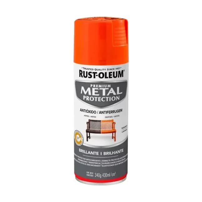Metal protect esmal naranja brillante