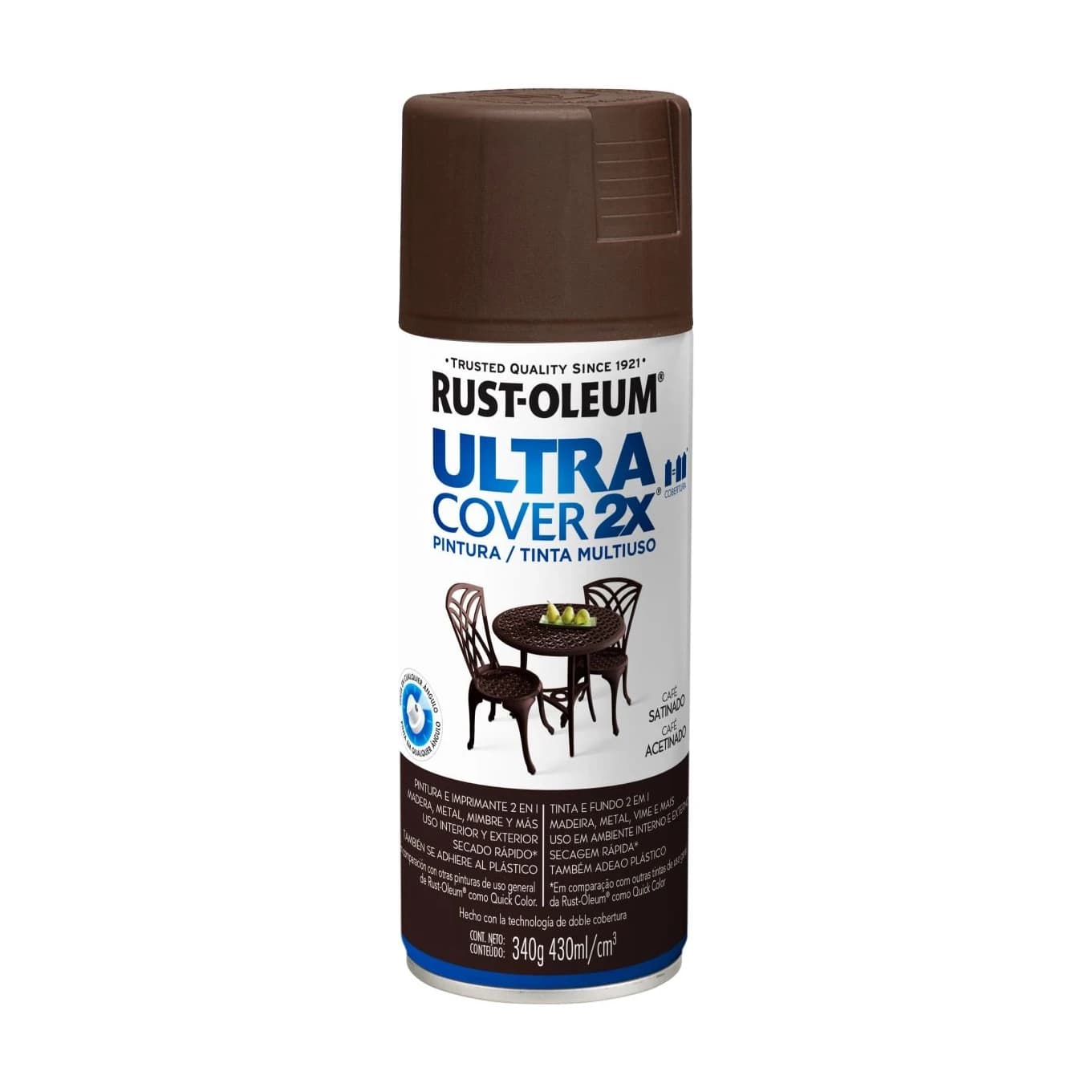 2X Ultra Cover café satinado