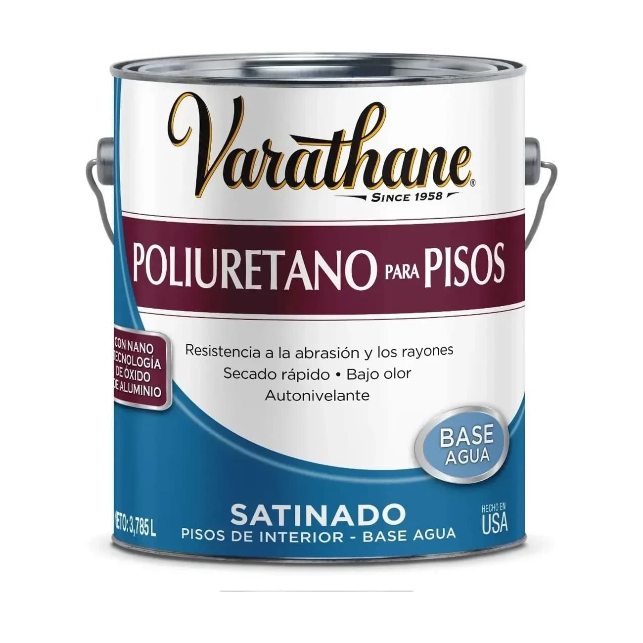 Poliuretano exterior al agua satinado x4 lt