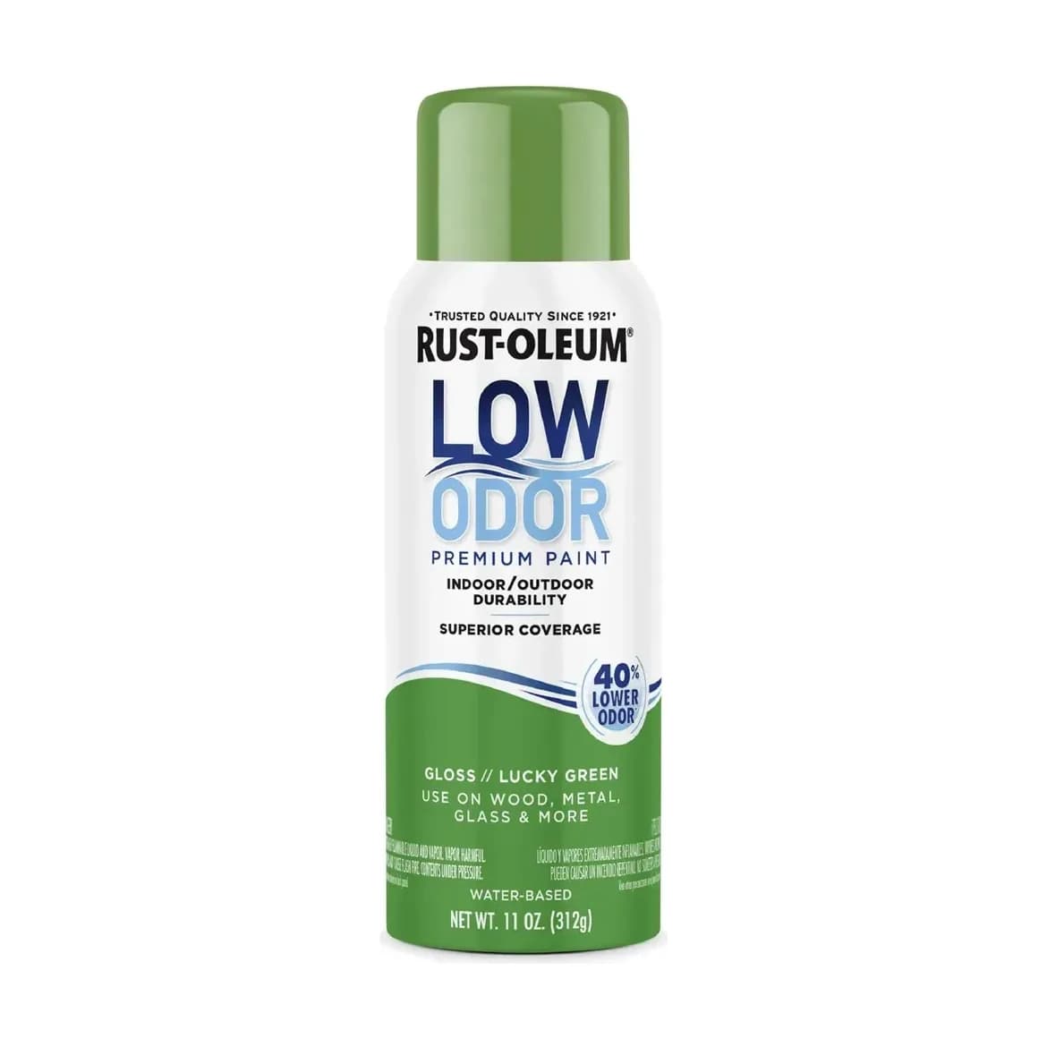 Low odor al agua verde