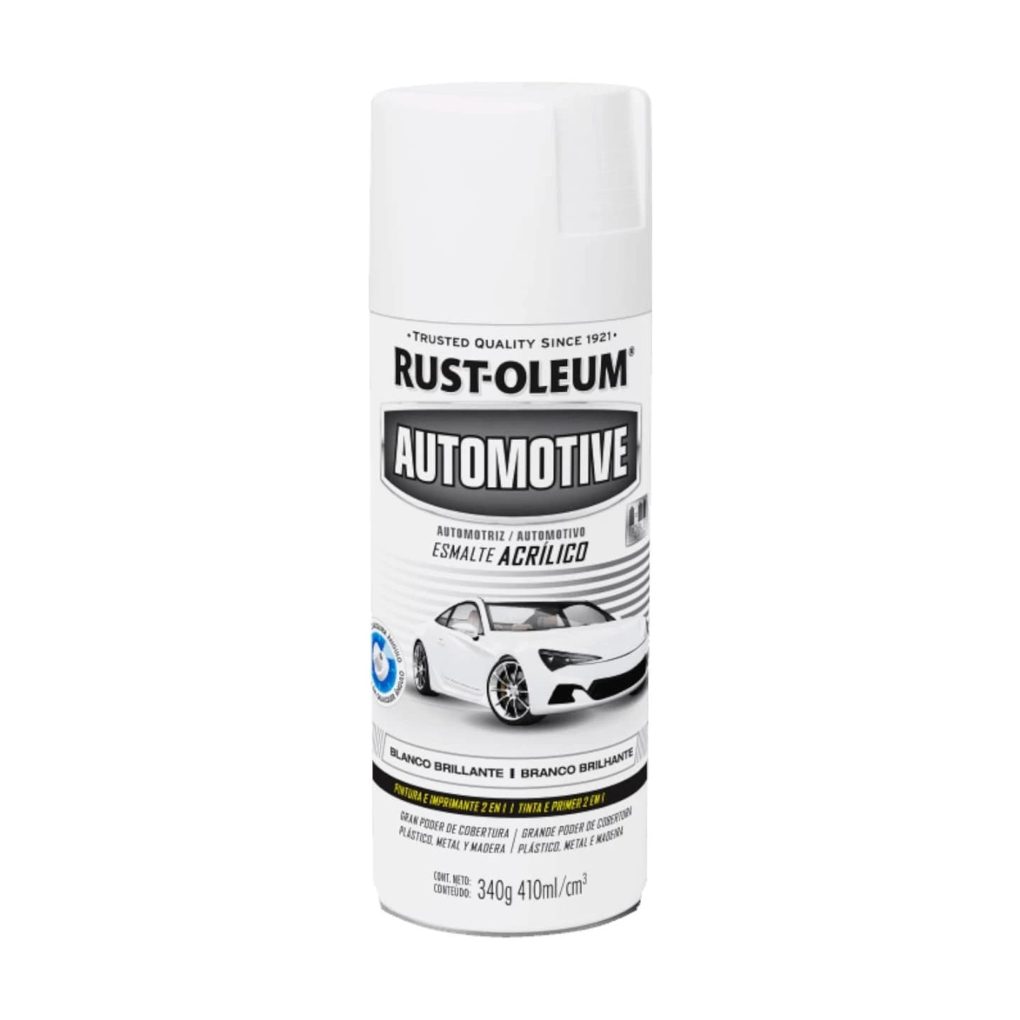 Auto esmalte acrílico blanco brill