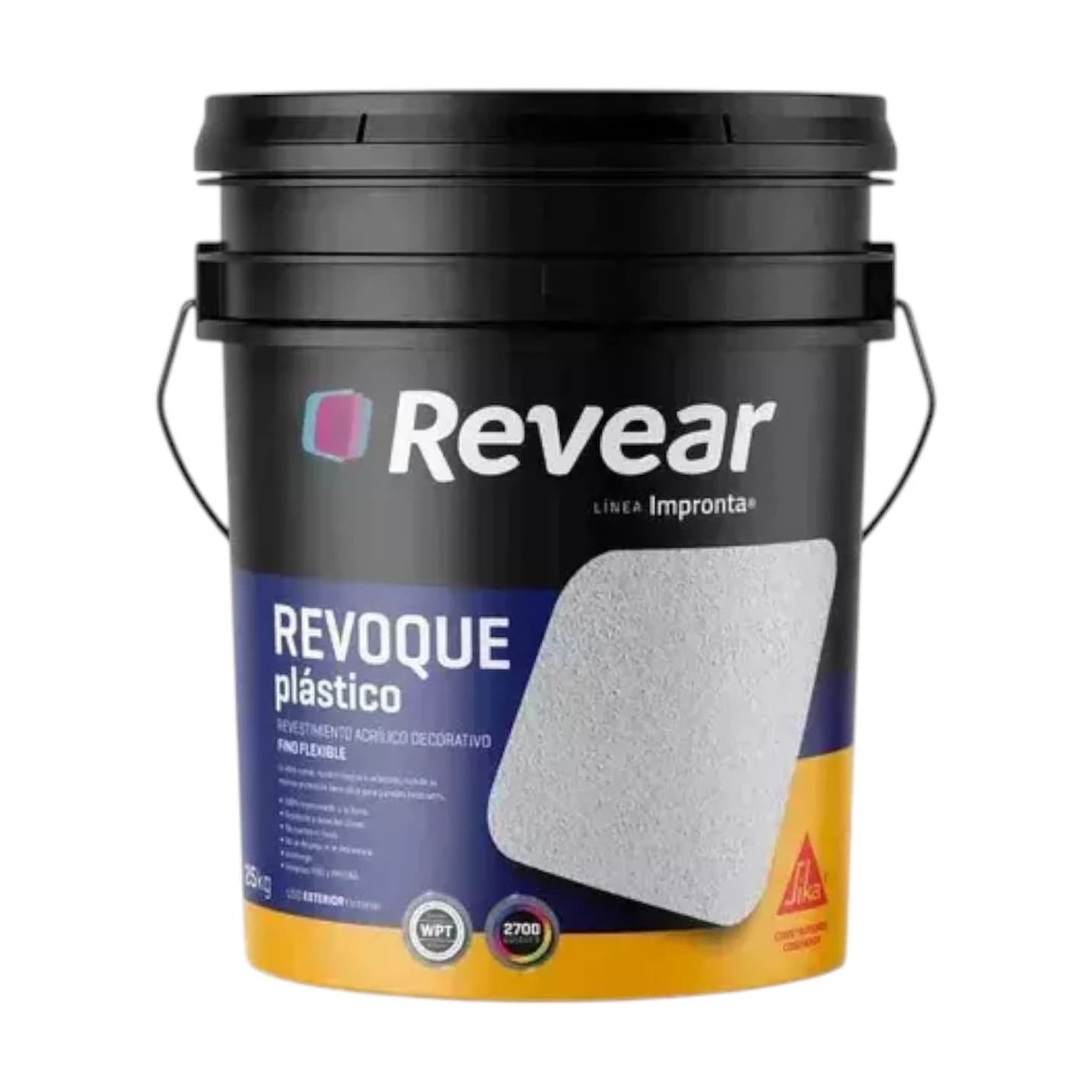 Revoque plástico fino blanco x25 kg