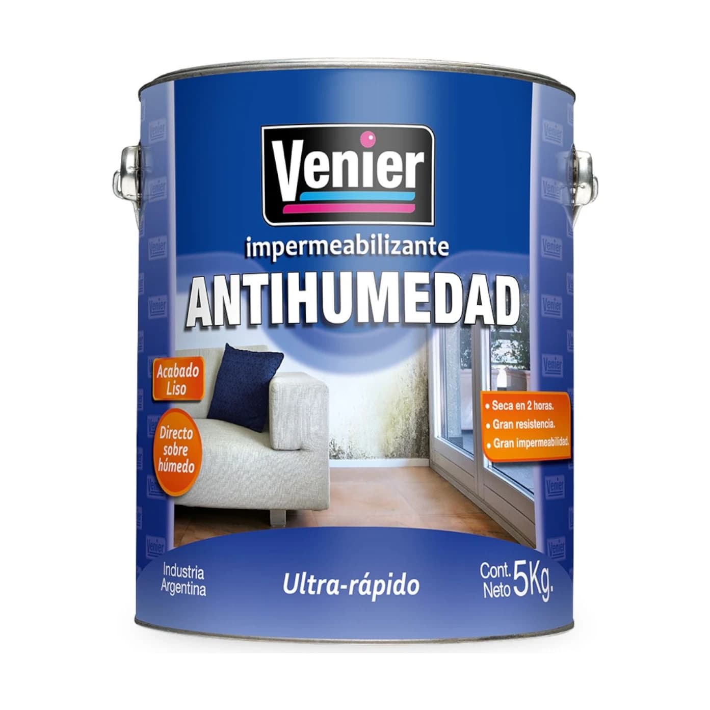Antihumedad acabado liso azul x5 kg
