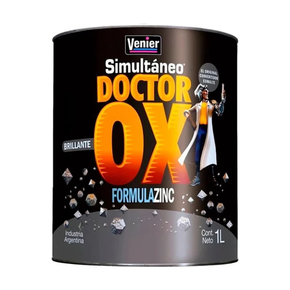 Dr. Ox. esmalte brillante bermellón x4 lt