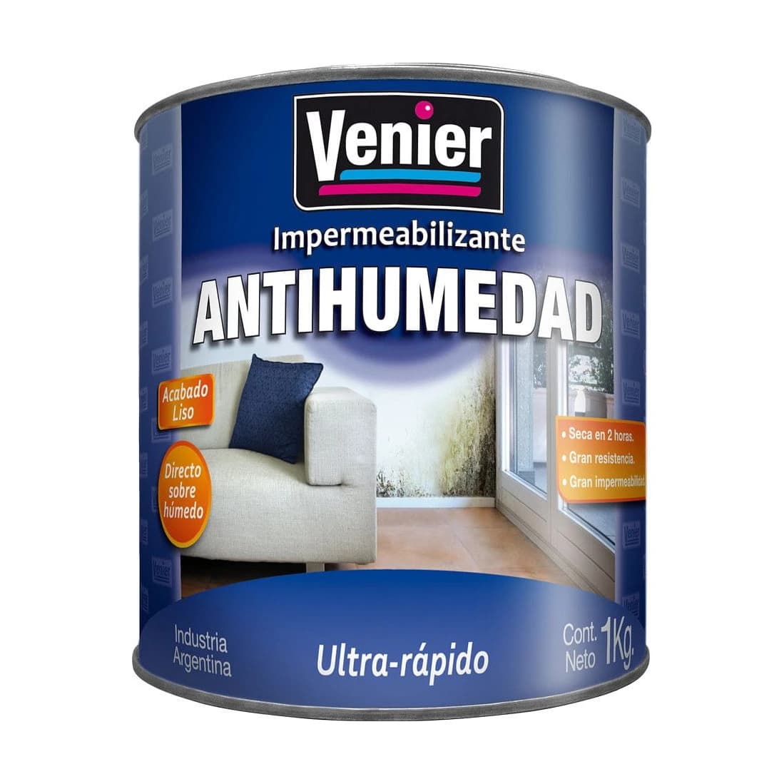 Antihumedad acabado liso azul x1 kg