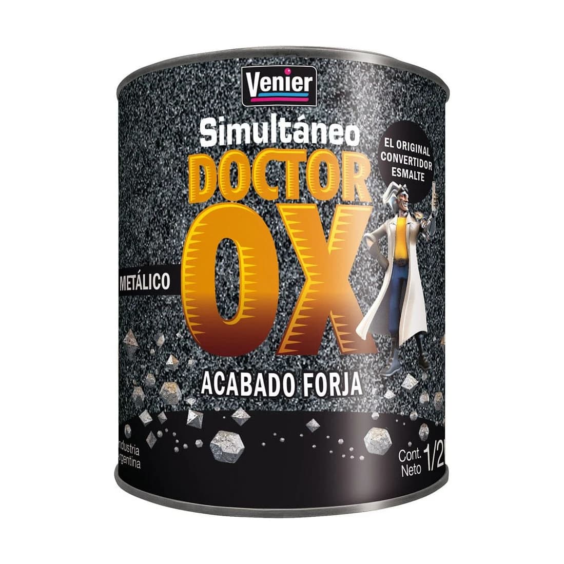 Dr. Ox. esmalte metálico acero x0,5 lt