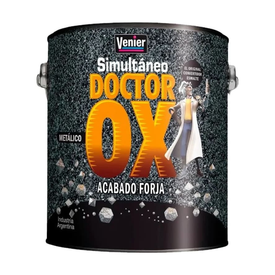 Dr. Ox. esmalte metálico plata x1 lt