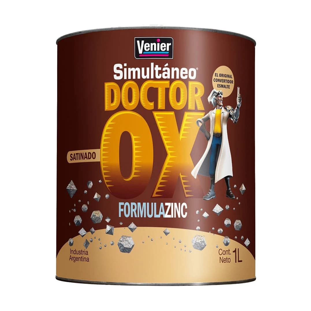 Dr. Ox. esmalte satinado blanco x1 lt