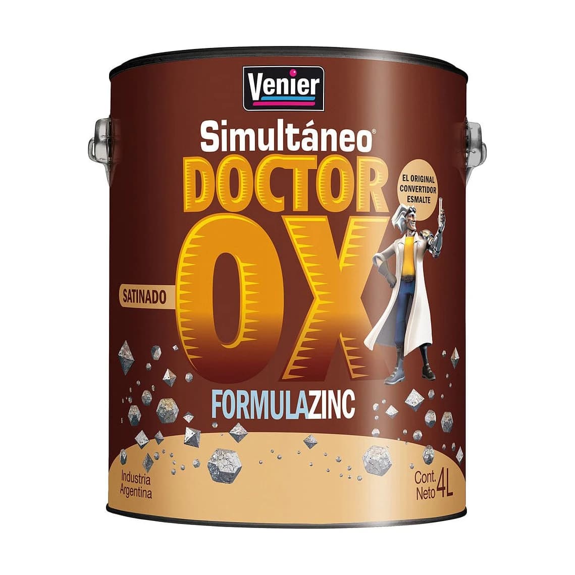 Dr. Ox. esmalte satinado blanco x4 lt