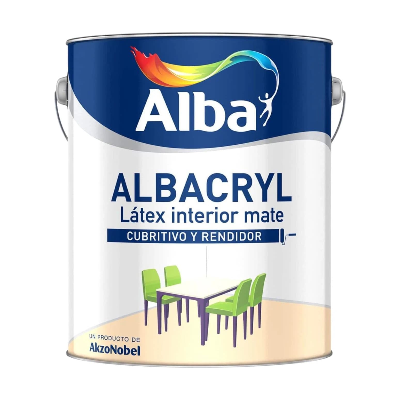Albacryl látex interior acrílico mate x4 lt