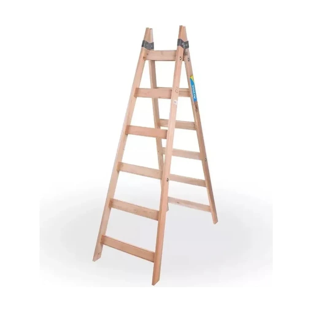 Escalera madera pintor escalón vertical x6 esc