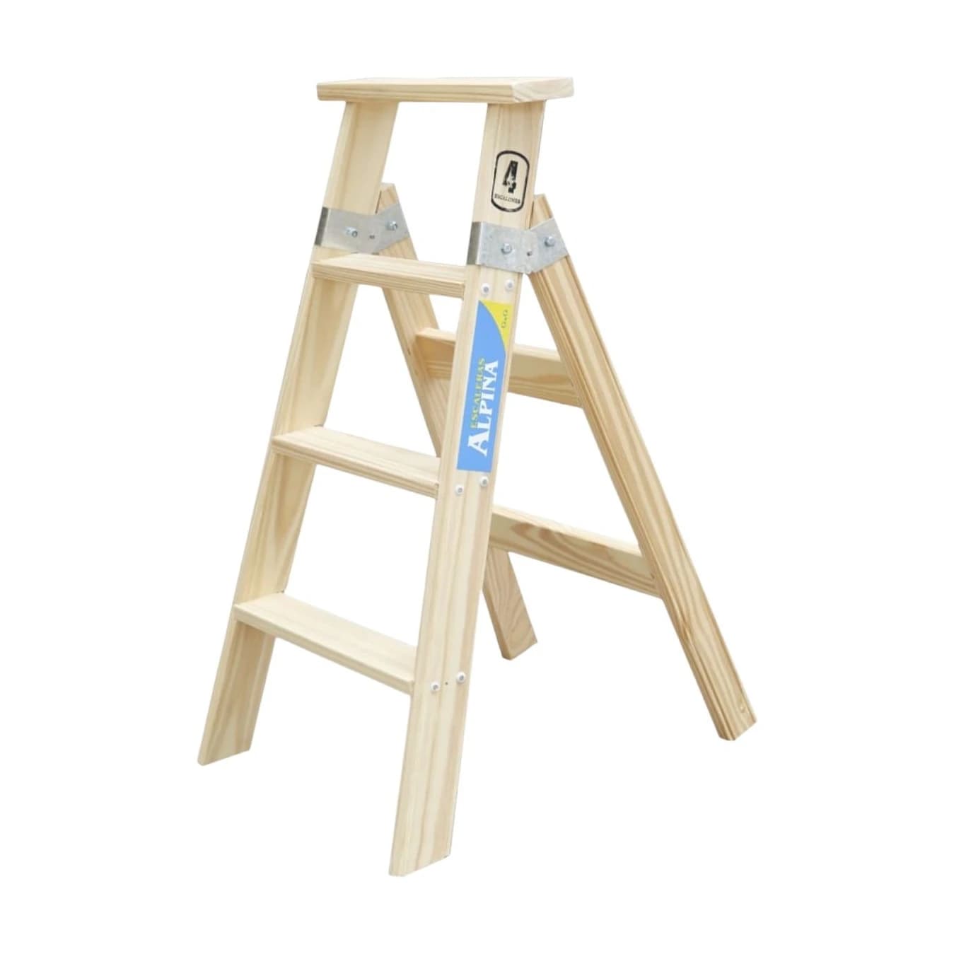 Escalera madera pintor escalón vertical x9 esc