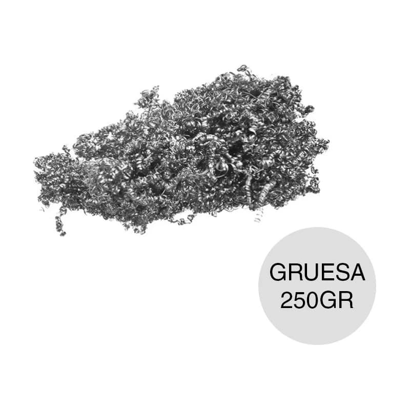Viruta de acero gruesa x250 gr