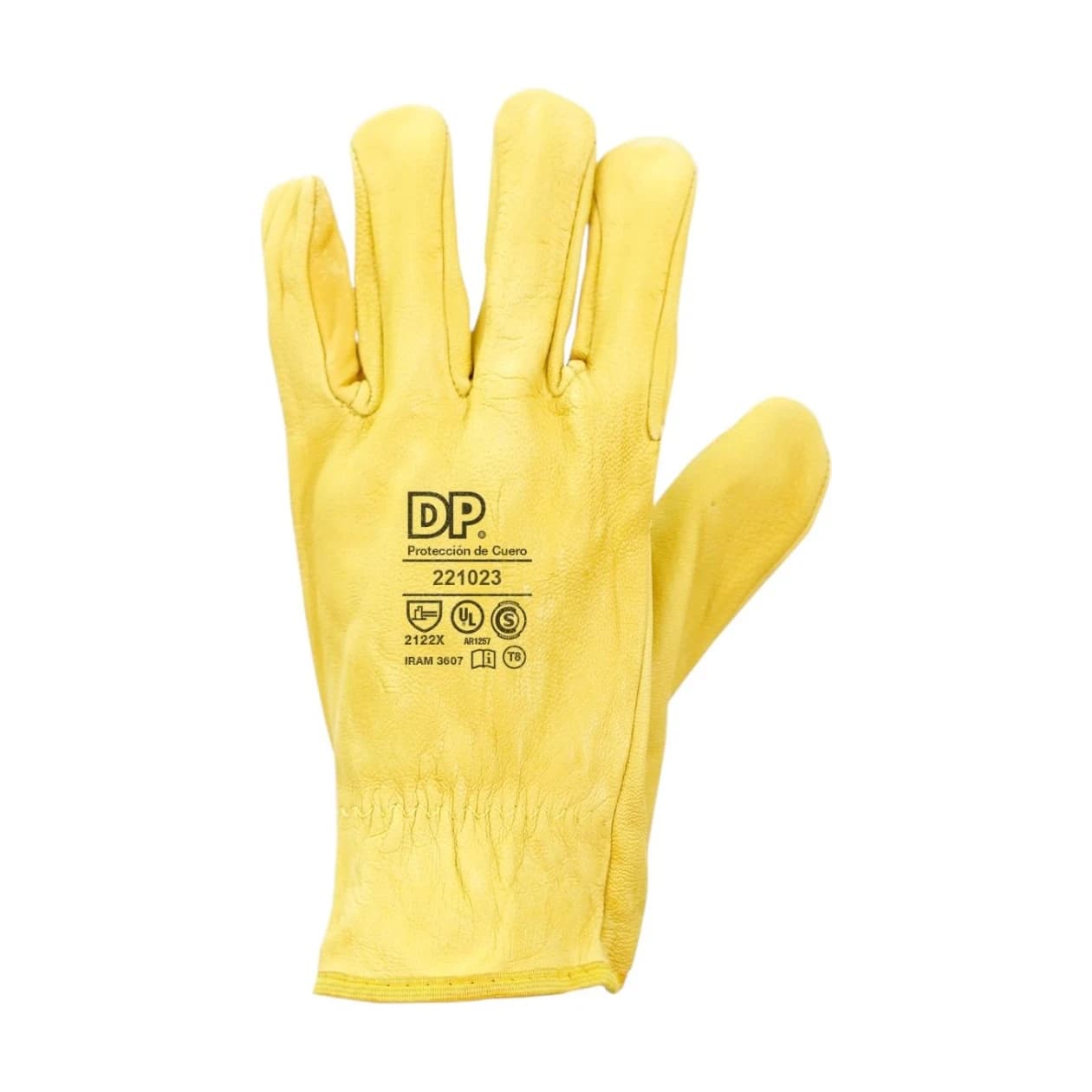 Dps guantes vaqueta amarillos 221023 T8 cuero x par