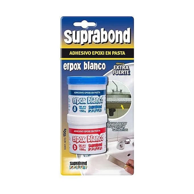 Adhesivo erpox blanco x150 gr 2 comp