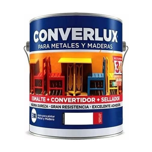 Petrilac converlux esmalte 3 en 1 negro mate x4 lt