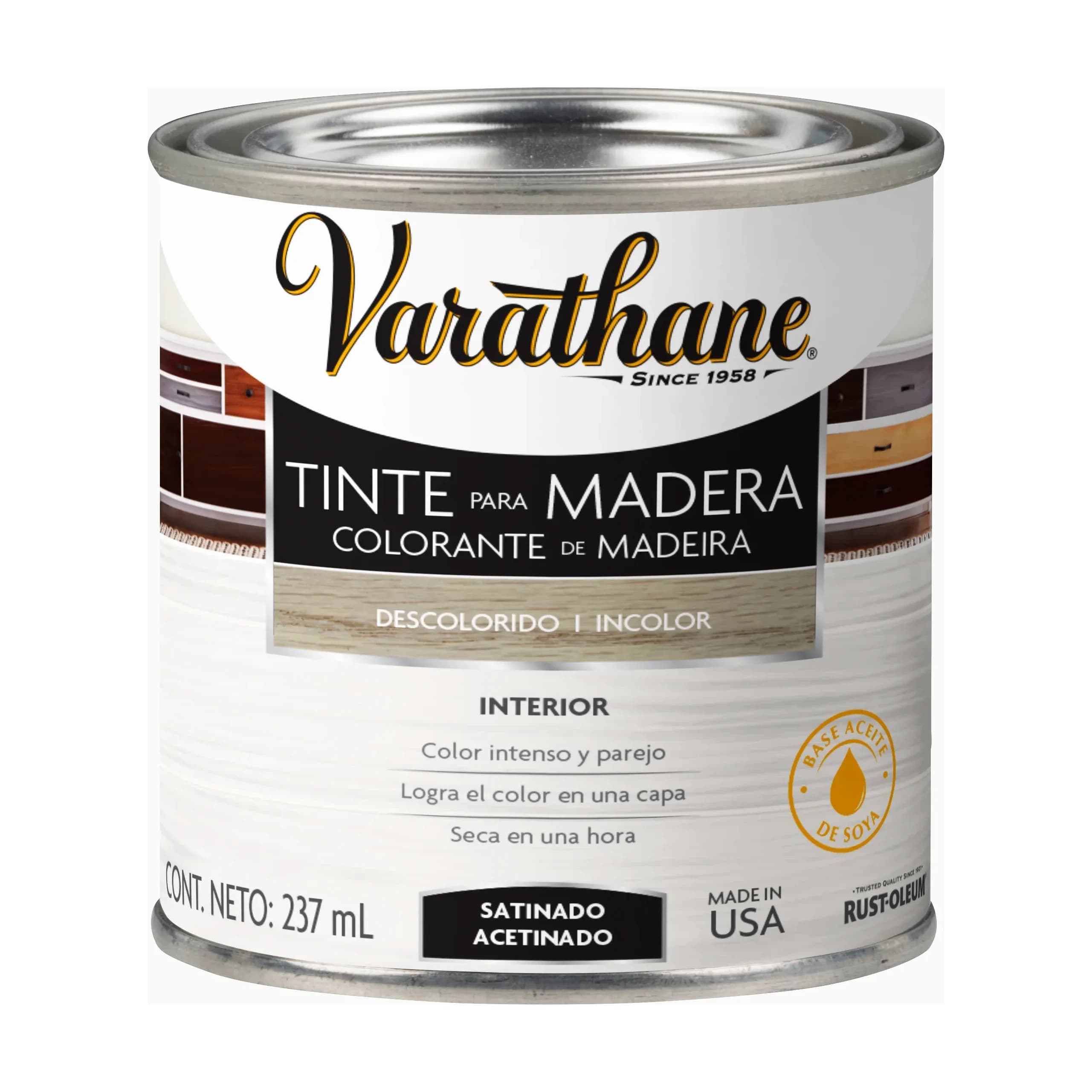 Tinta p/madera x237 ml descol