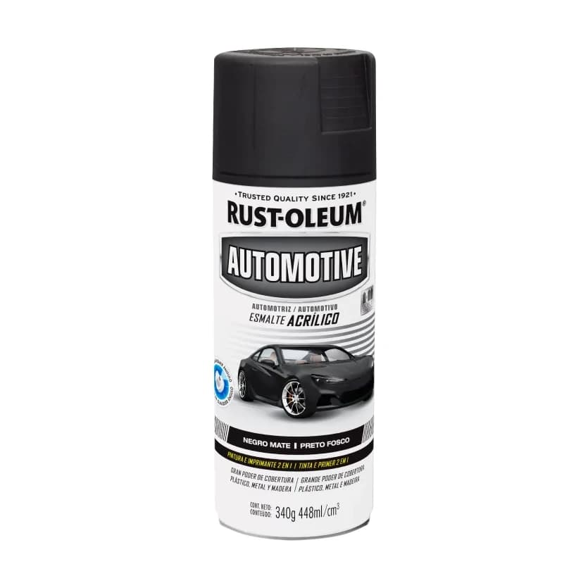 Automotor esmalte acrílico negro brill