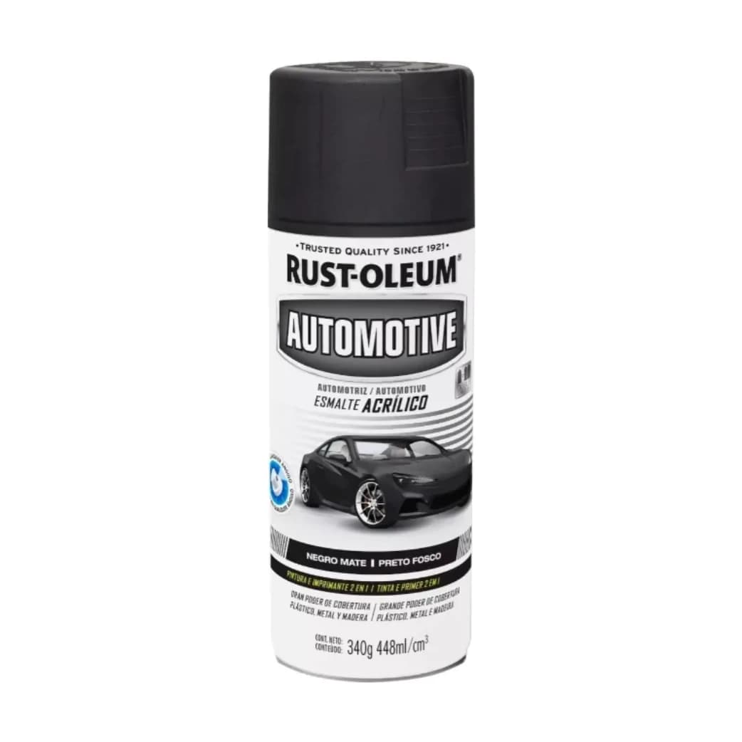 Auto esmalte acrílico negro semi brill
