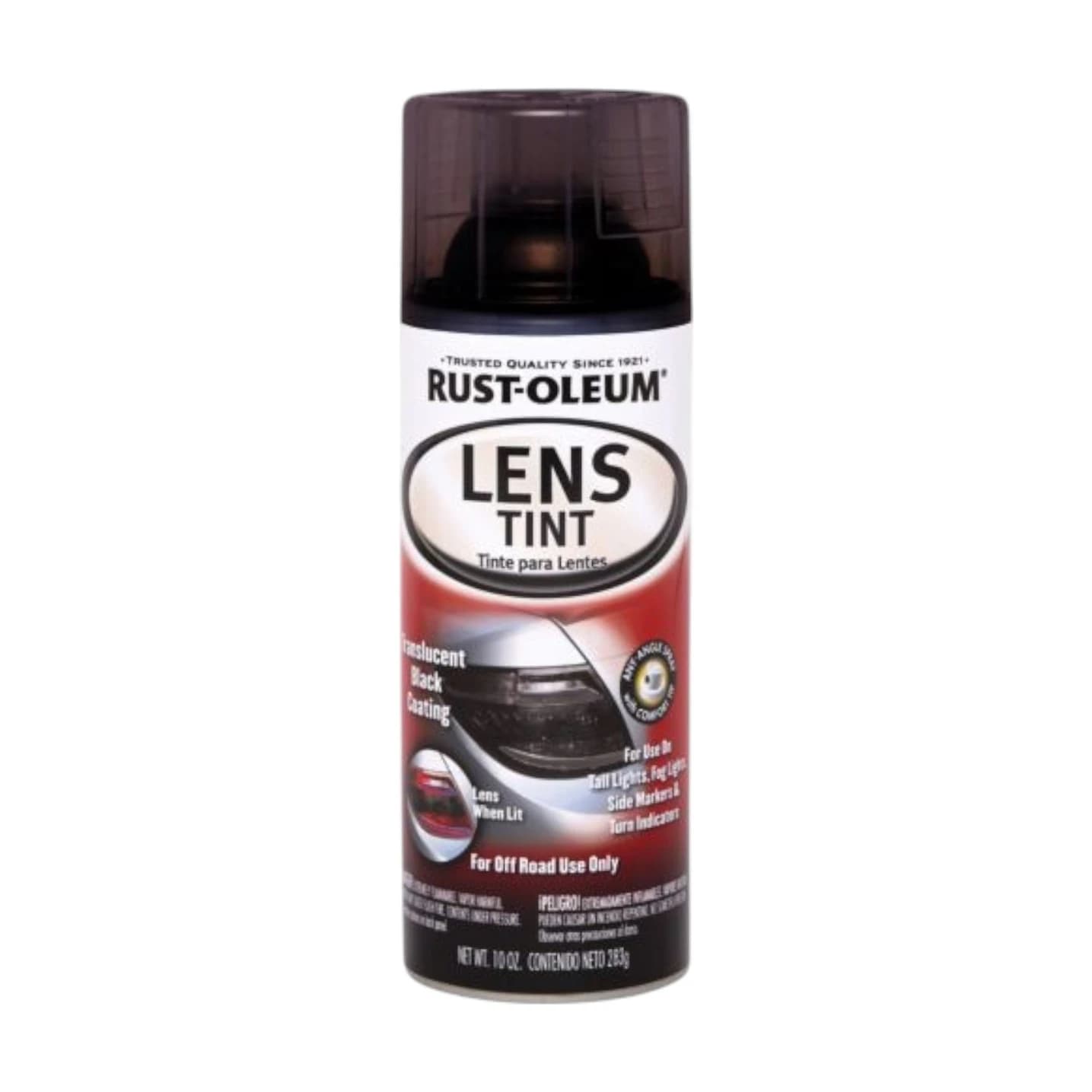 Auto faros lens translúcido negro