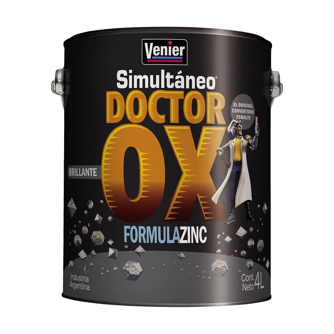 Dr. Ox. esmalte brillante blanco x4 lt