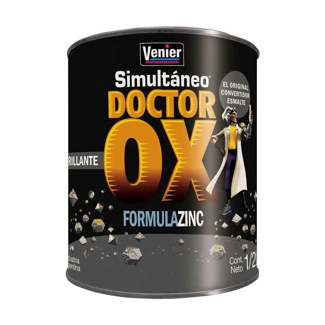 Dr. Ox. esmalte brillante negro x0,5 lt